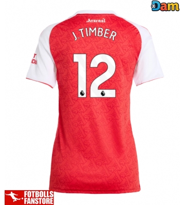 Arsenal Jurrien Timber #12 Hemmatröja Dam 2025-26 Kortärmad